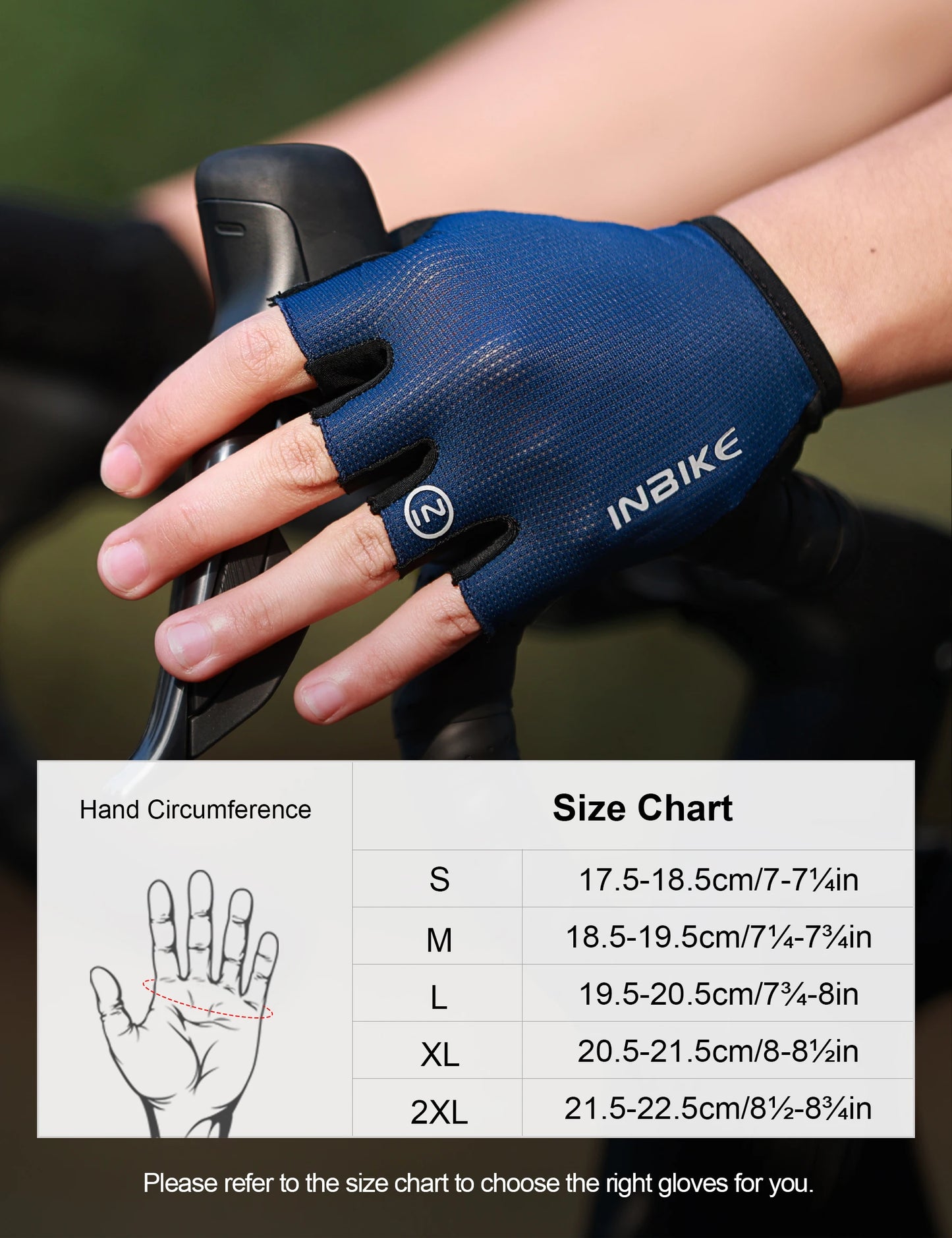 INBIKE Half Finger Cycling Gloves – Shock Absorption & Breathable