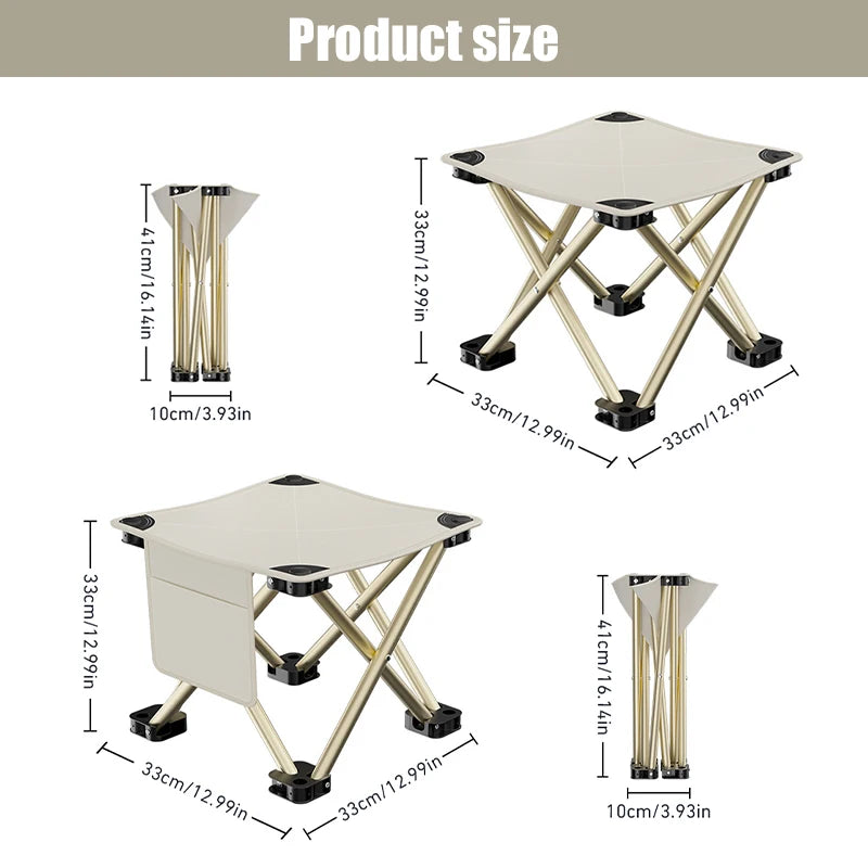 Outdoor Folding Stool – Ultralight Portable Camping Seat