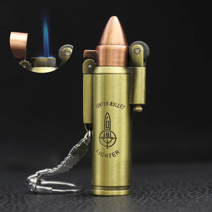 Retro Kerosene Lighter Keychain – Windproof & Durable