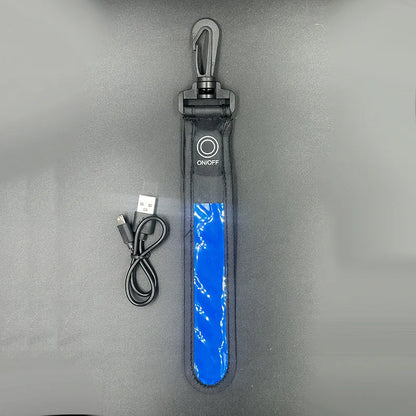 LED Backpack Safety Light – Rechargeable Reflective Clip