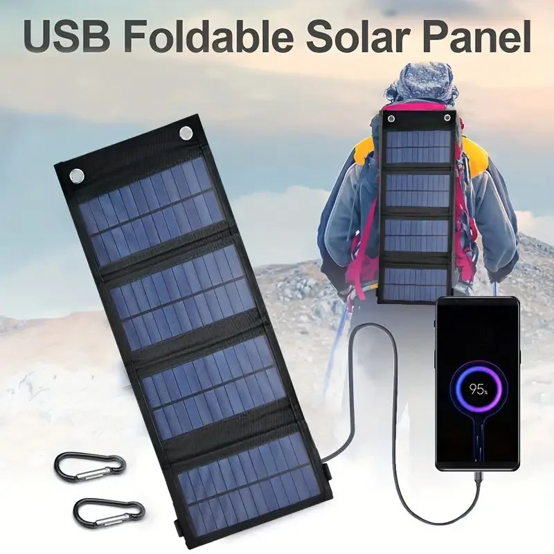 Portable Foldable Solar Panel for Fast Outdoor Charging