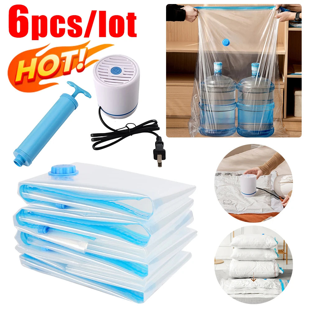 Folding Vacuum Storage Bags – Space-Saving Organizer
