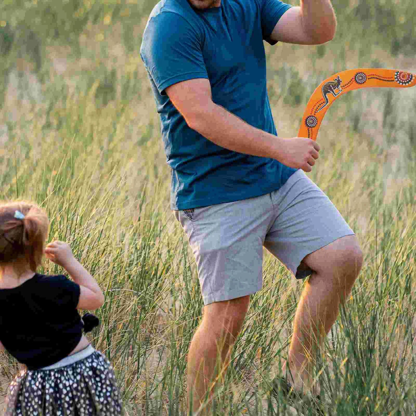 Wooden Boomerang Flying Disc - Fun Outdoor Game for Kids