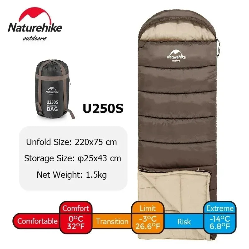 Ultralight Waterproof Cotton Sleeping Bag for Camping Comfort