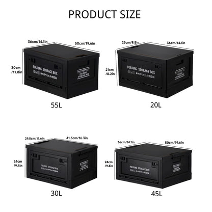 Collapsible Camping Storage Box – Stackable Gear Organizer