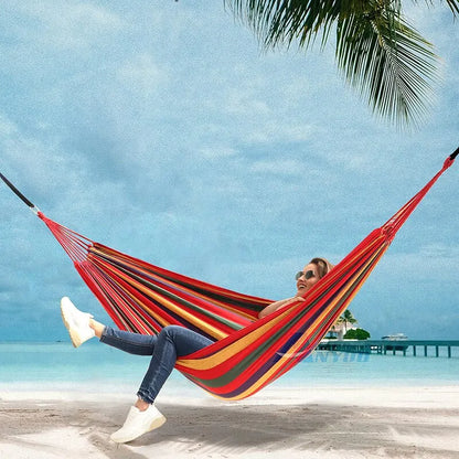 Canvas Camping Hammock 200kg Heavy Duty Comfort