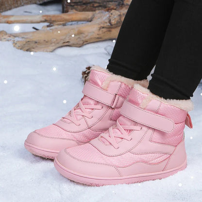 Kids Wide Toe Snow Boots – Waterproof Minimalist Shoes