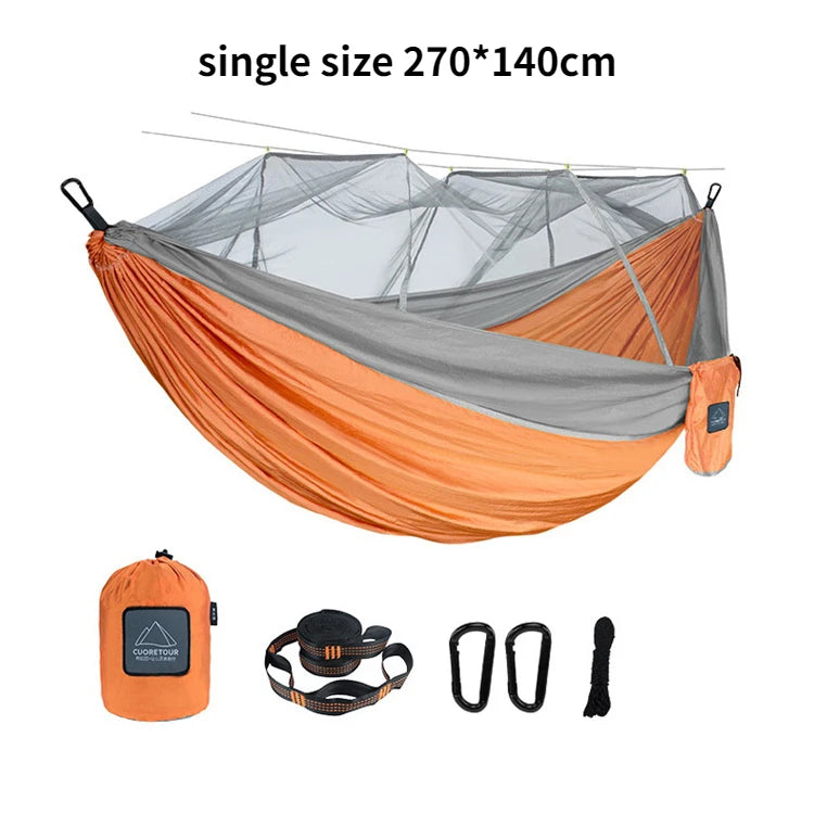 Camping Hammock with Mosquito Net – Portable & Breathable