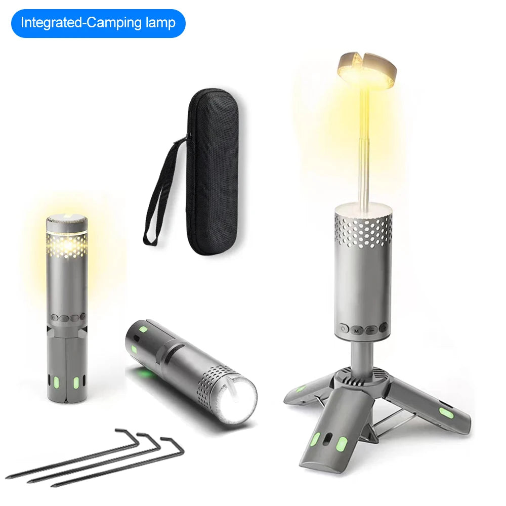 Upgraded Camping LED Flashlight – 800LM Multifunction Light