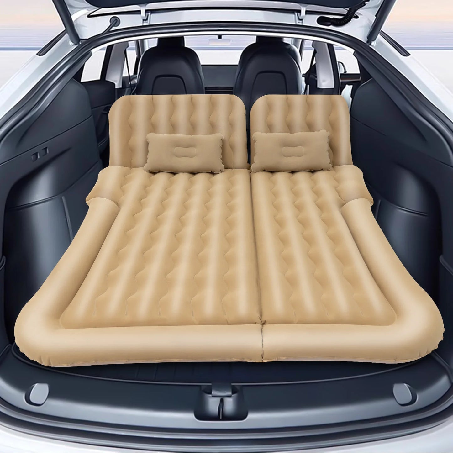 Universal Inflatable Car Bed for Travel Comfort & Rest