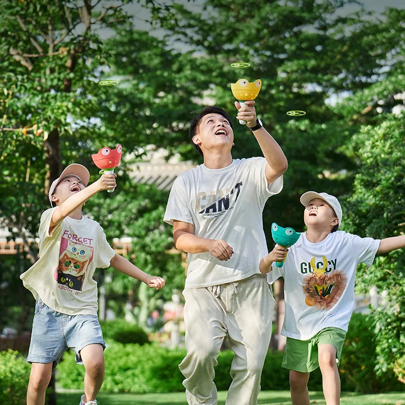 Pull String Flying Saucer – Fun Outdoor Kids Toy