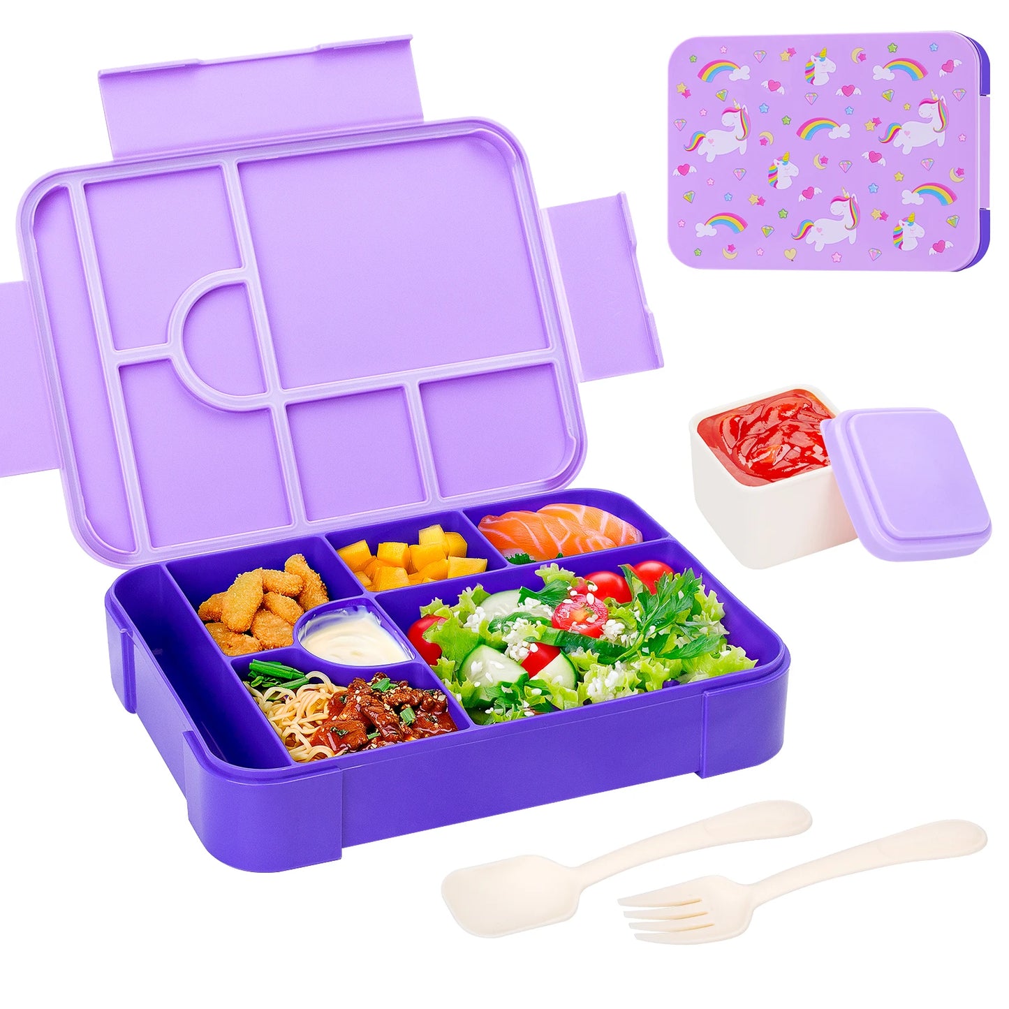 Kids Lunch Box – Leakproof & Microwave Safe Bento Box