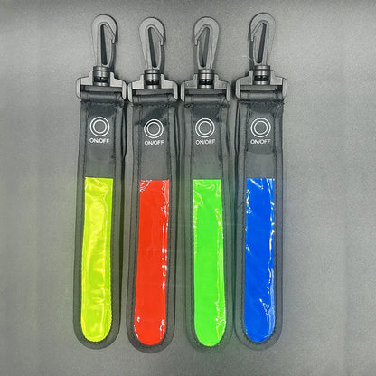 LED Backpack Safety Light – Rechargeable Reflective Clip