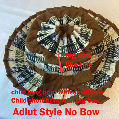 Foldable Straw Sun Hat for Kids & Adults – UV Protection