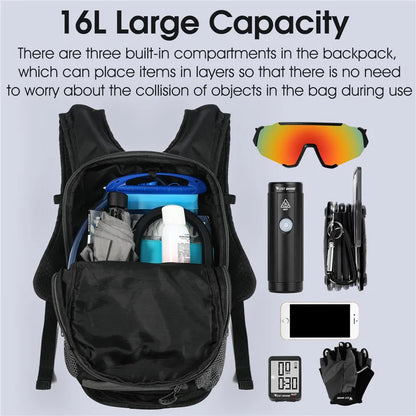 16L Cycling Hydration Backpack – Lightweight Outdoor Pack