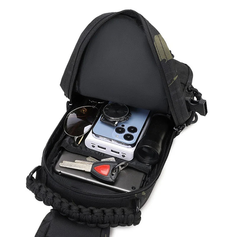 Tactical Chest Bag Waterproof Sling for Outdoor Use