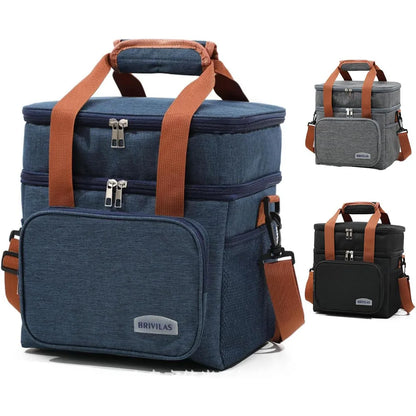 Insulated Collapsible Lunch Box – Leakproof Travel Cooler Bag