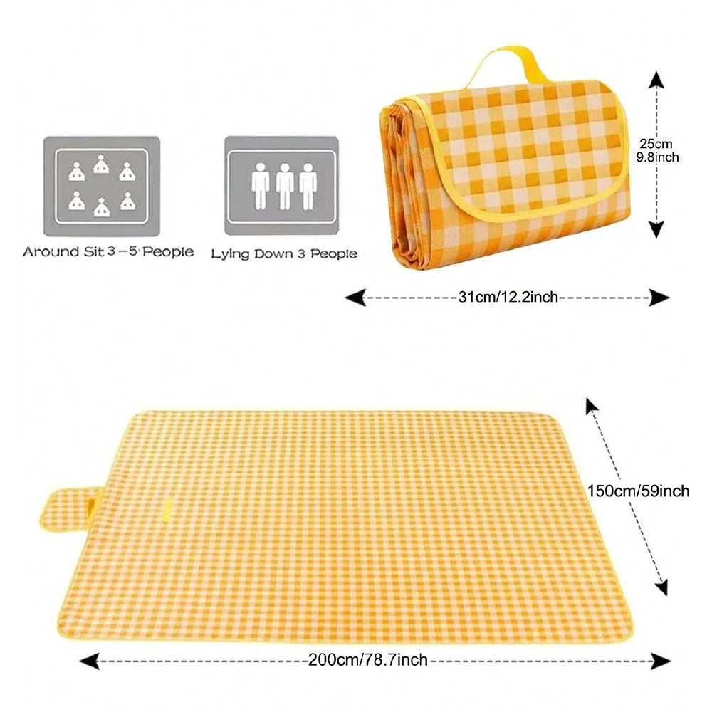 Waterproof Picnic Blanket – Sandproof Outdoor Mat