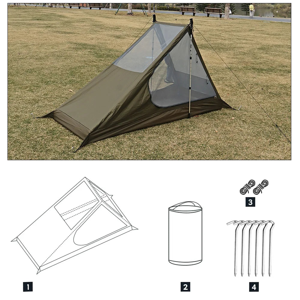 Airy Mesh 1-Person Tent – Ultralight & Quick Setup