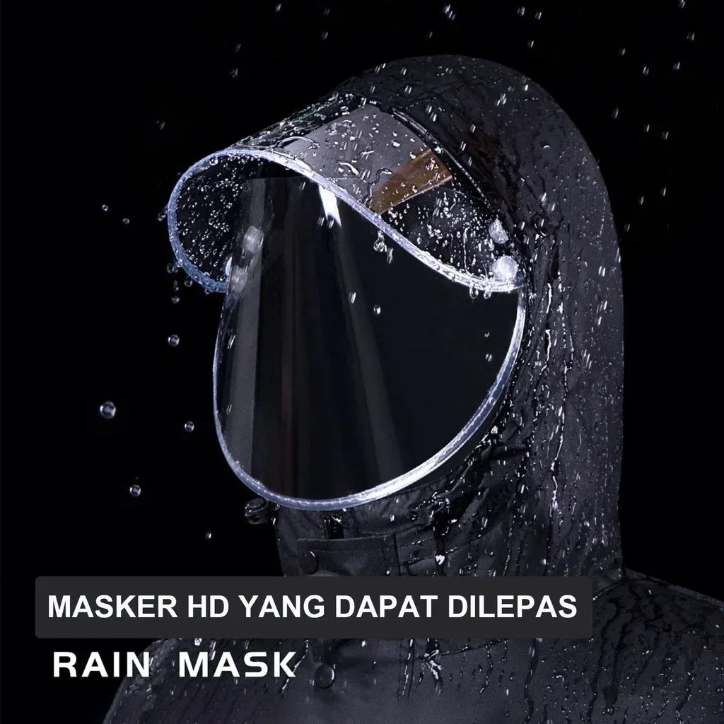 Waterproof Rain Poncho with Reflective Safety Design