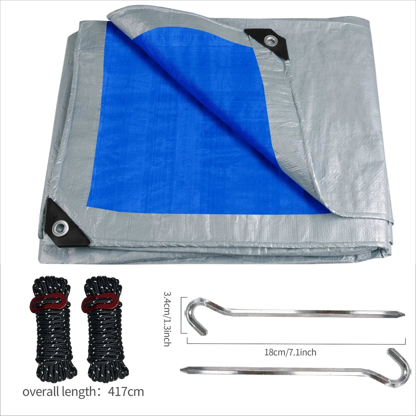Waterproof Camping Tarp for All-Weather Shelter