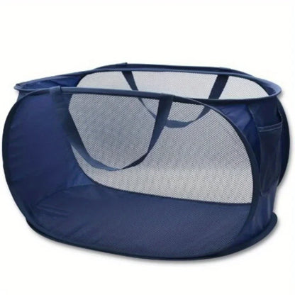 Foldable Mesh Laundry Hamper with Handles, Extra-Large