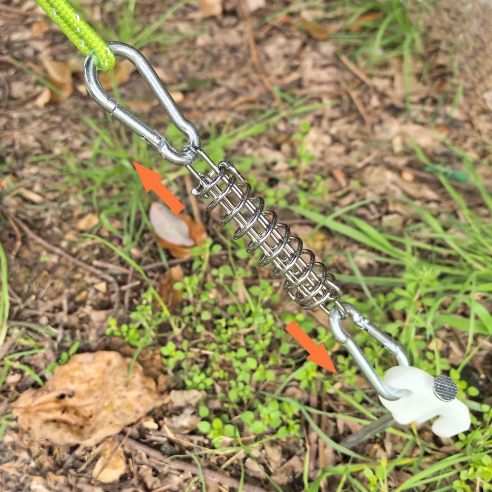 Camping Tent Wind Rope with Spring Buckle – Secure Setup