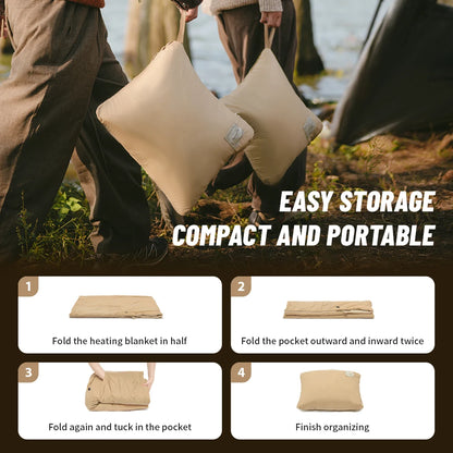 Electric Heated Sleeping Bag Liner Warm & Cozy