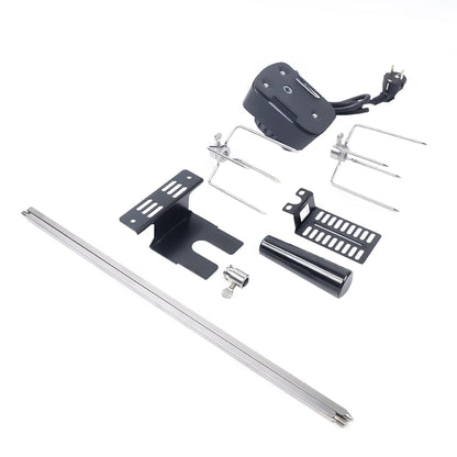 Electric BBQ Grill Rotisserie Kit – 360° Rotating Roast