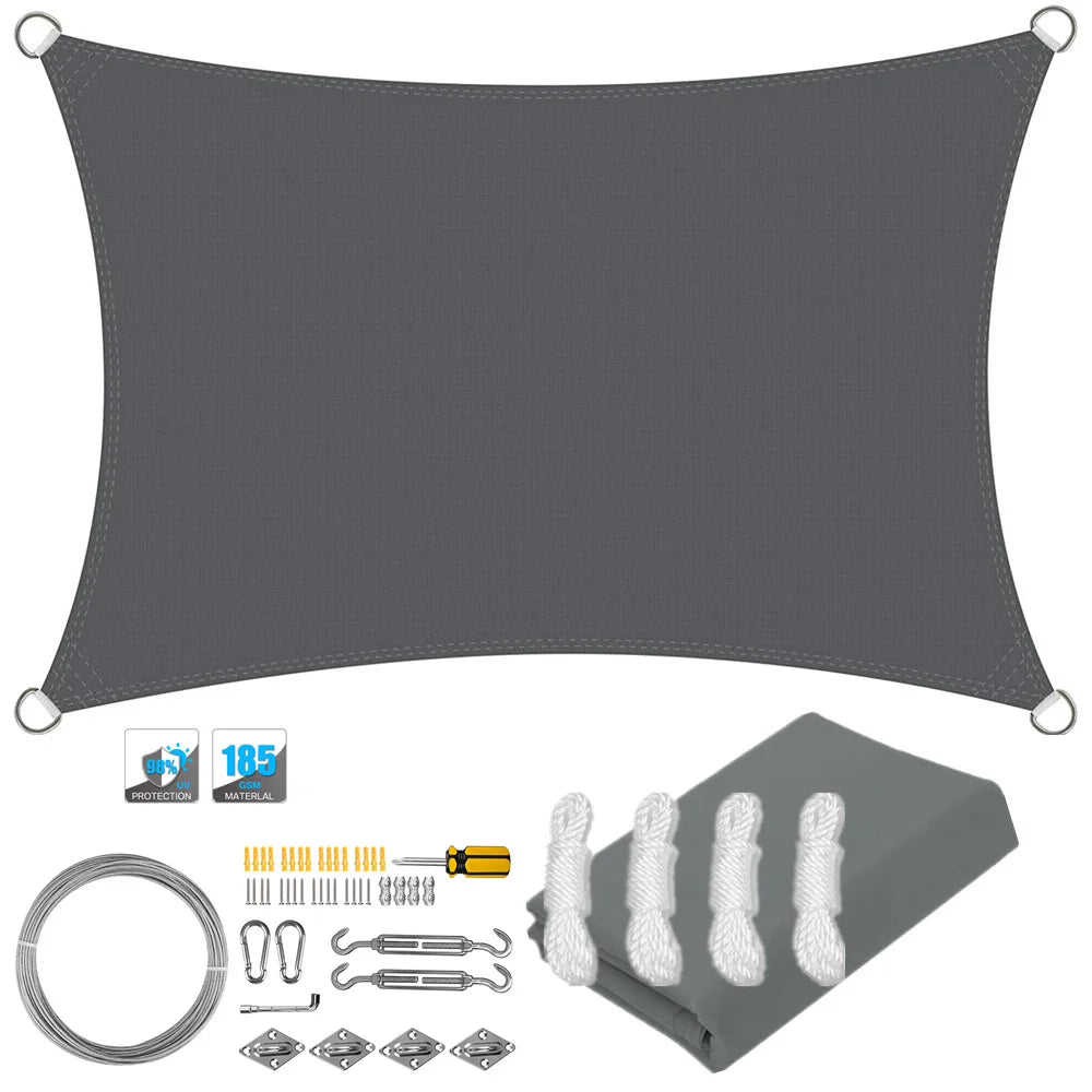 Waterproof Sun Shade Sail Canopy for Outdoor Patio