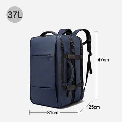 Expandable Laptop Backpack 17.3” Waterproof Large Capacity