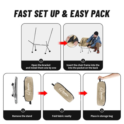 Ultralight Folding Camping Chair – Quick Build & High Load