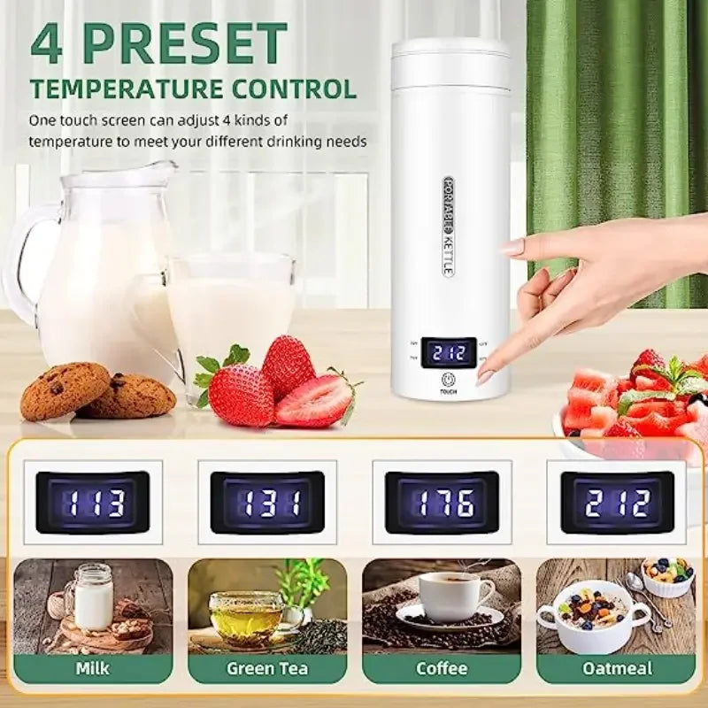 Travel Electric Kettle Mini Auto Shut-Off 500mL