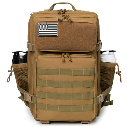 45L Tactical Hiking Backpack Durable MOLLE Storage