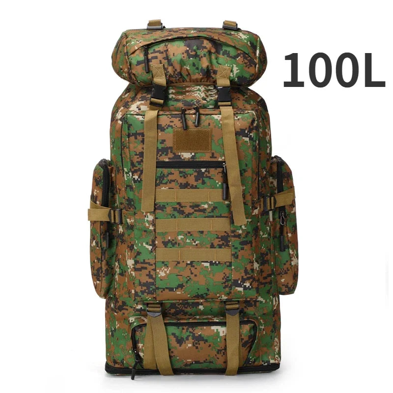 Large Hiking Backpack 80L Waterproof for Camping