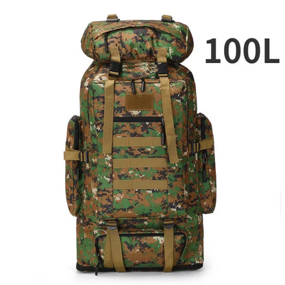 Large Hiking Backpack 80L Waterproof for Camping