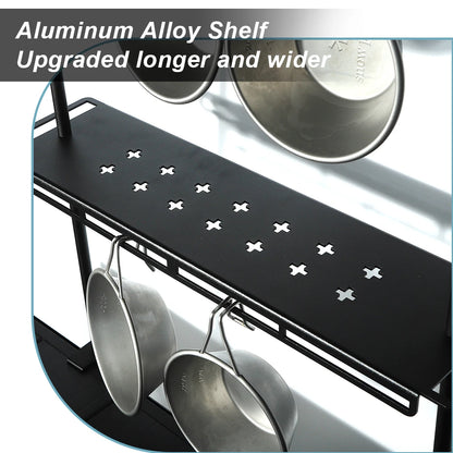 Camping Storage Shelf Lightweight Table Organizer