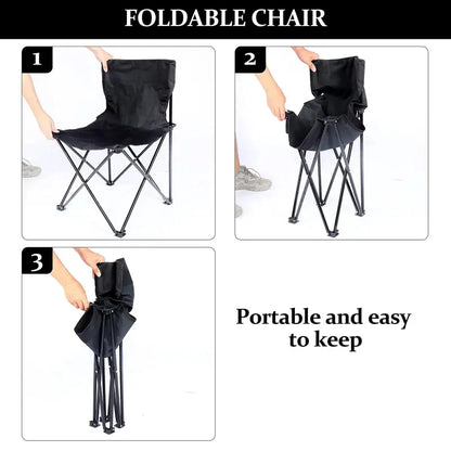 Portable Folding Camping Chair with Side Pocket
