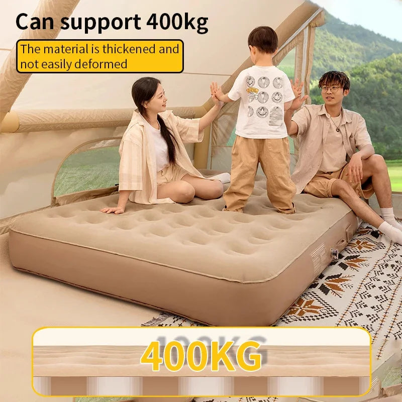 Self-Inflating Camping Air Mattress with Built-in Pump