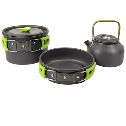 Camping Cookware Set for 2–3 People Lightweight Cooking