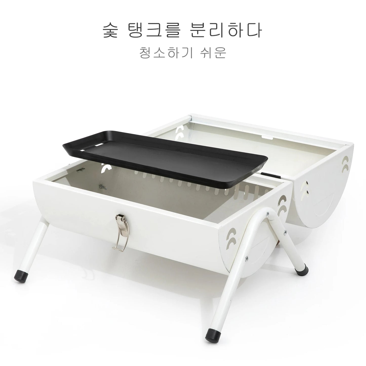 Portable Charcoal BBQ Stove – Dual-Side Cooking Grill