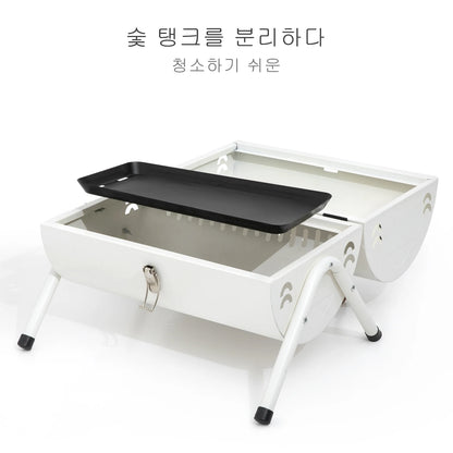 Portable Charcoal BBQ Stove – Dual-Side Cooking Grill