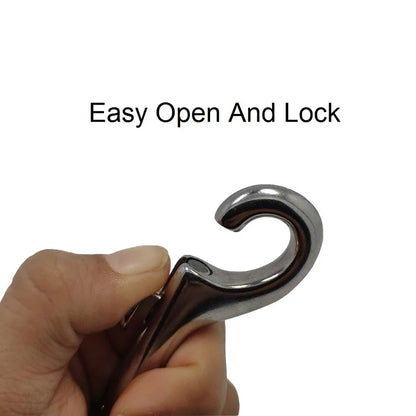 Stainless Steel Carabiner Clip Set Durable Quick Attach