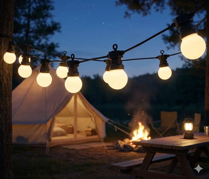 Waterproof Camping String Lights for Tents & Campsites