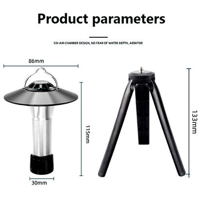 Camping Lantern with Tripod – Dimmable Rechargeable LED Light