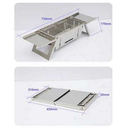 Portable Camping BBQ Grill – Foldable & Adjustable Heat