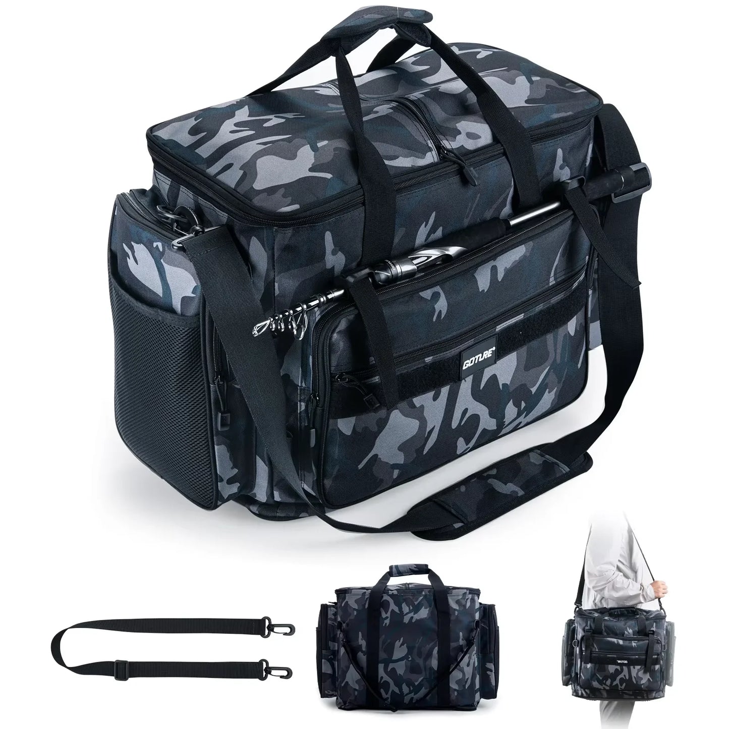 Fishing Tackle Storage Bag – Waterproof Large Capacity