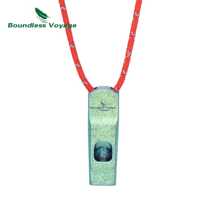 Titanium Survival Whistle – 120dB Emergency Safety Tool