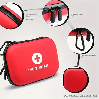Compact First Aid Kit – 104Pcs Water-Resistant Case