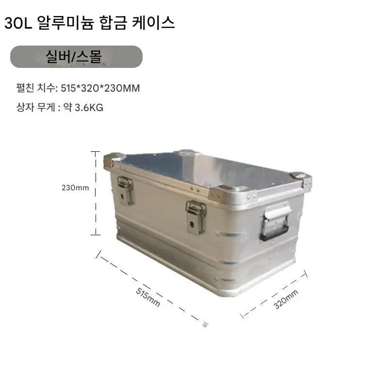 Aluminum Camping Storage Box for Secure Gear Organization